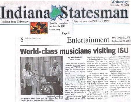 World class musicians visiting ISU